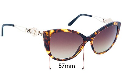 Versace MOD 4295 Replacement Lenses 57mm wide 