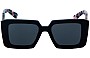 Prada SPR 23Y Replacement Sunglass Lenses - Front View 