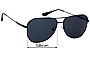 Sunglass Fix Replacement Lenses for Prada SPR63X - 58mm Wide 