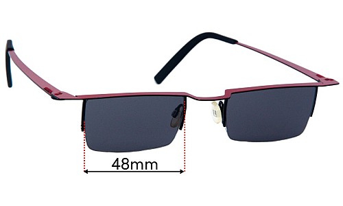 Theo Agria Replacement Lenses 48mm wide 