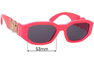 Versace MOD 4361 Medusa Biggie Replacement Lenses 53mm wide 