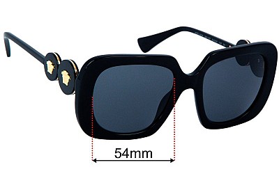 Versace MOD 4434 Replacement Lenses 54mm wide 