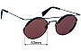 Sunglass Fix Lentilles de Remplacement pour Yohji Yamamoto YY7019 - 53mm Wide 
