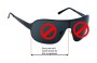 Police S8415 Replacement Sunglass Lenses 95mm 