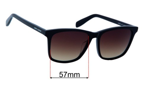 Sunglass Fix Replacement Lenses for Yves Saint Laurent SL205/K - 57mm Wide 
