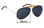 Sunglass Fix Lentes de Repuesto para Ray-Ban RB3138 Shooter - 58mm Wide 