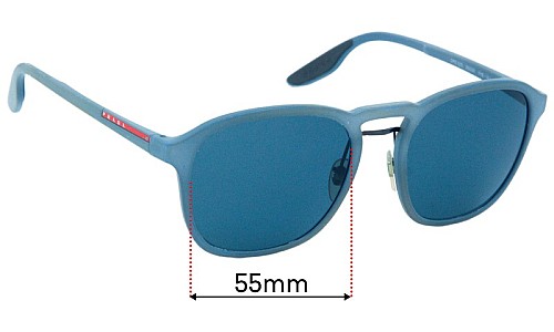 Prada  SPS 02S Replacement Lenses 55mm wide 