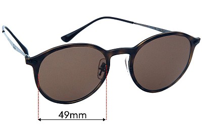 Ray-Ban RB4224 LightRay  Ersatzlinsen 49mm wide 