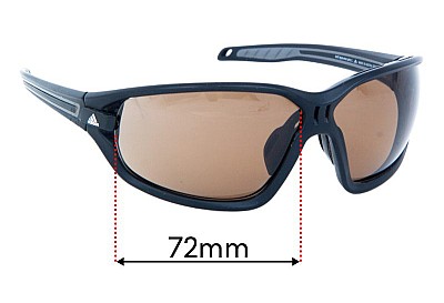 Adidas A418 Evil Eye Evo L Replacement Lenses 72mm wide 