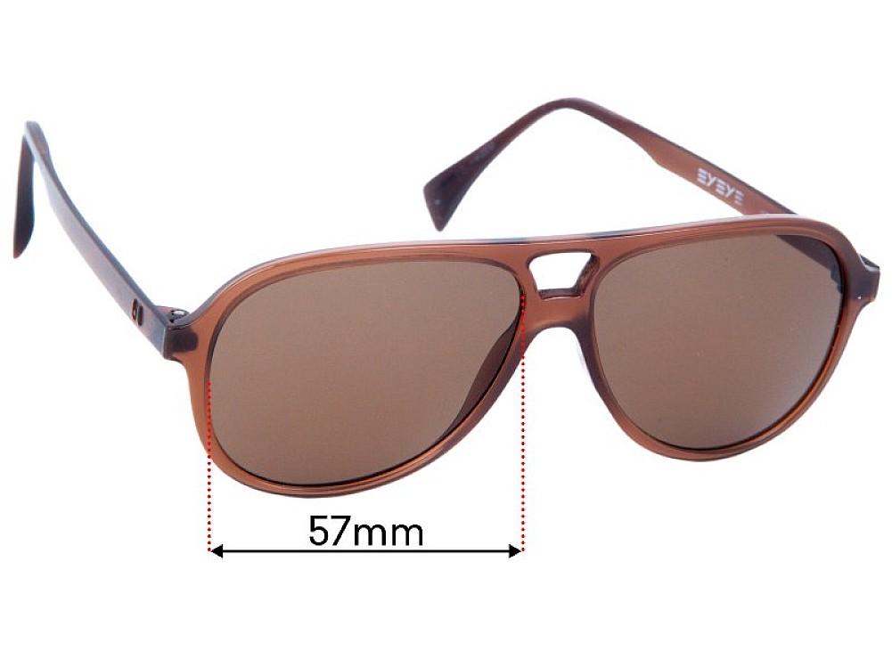 Sunglass Fix Lentes de Repuesto para Italia Independent IS016 - 57mm Wide Sunglass Fix Lentes de Repuesto para Italia Independent IS016 - 57mm Wide