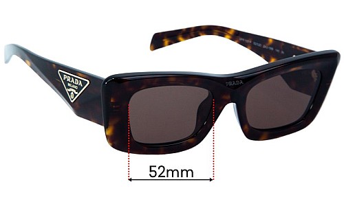 Prada SPR 13Z-F Ersatzlinsen 52mm wide 