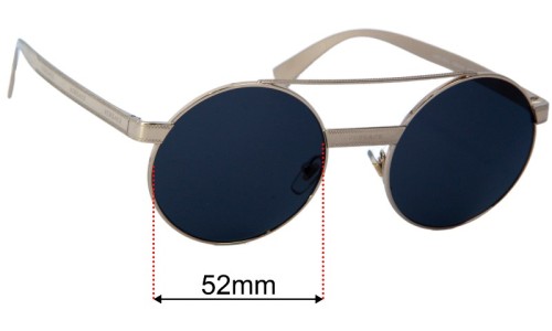 Versace mod 2210 Sunglass Fix Replacement Lenses - 52mm 