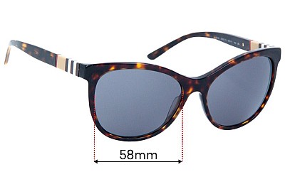 Burberry B 4199 Replacement Lenses 58mm wide 