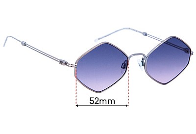 Emporio Armani EA2085 Replacement Lenses 52mm wide 