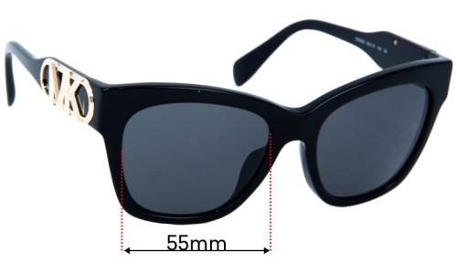 Sunglass Fix Lentes de Repuesto para Michael Kors MK2182U Empire Square - 55mm Wide Michael Kors MK2182U Empire Square Lentes de Repuesto 55mm wide
