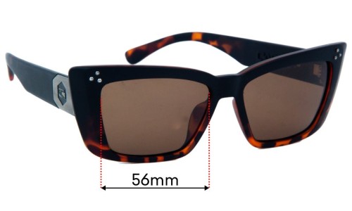 Sunglass Fix Replacement Lenses for Carve Dixie - 56mm Wide Carve Dixie Replacement Lenses 56mm wide