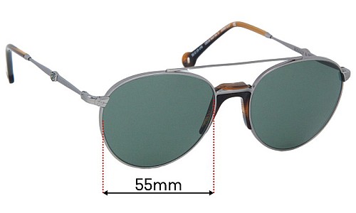 Sunglass Fix Replacement Lenses Dues Ex Machina DEUS Sun Rx 1 - 55mm 