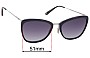 Sunglass Fix Ersatzgläser für Garrett Leight Louella - 51mm Wide 