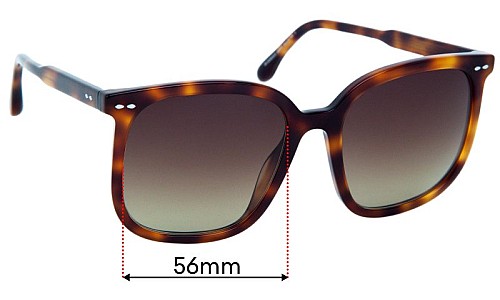 Sunglass Fix Lentes de Repuesto para Isabel Marant IM0008/G/S - 56mm Wide 