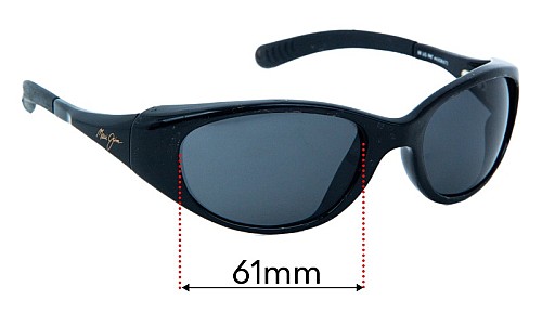 Maui Jim Volcano MJ142 Replacement Lenses 61mm 