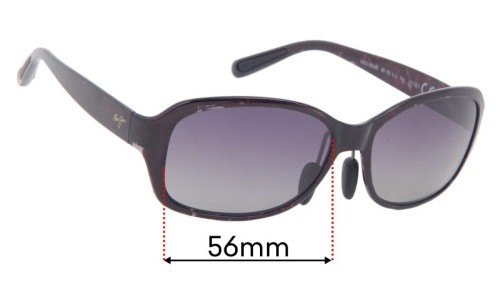 Maui Jim MJ433N Koki Beach Alternate Fit Replacement Lenses 56mm wide 