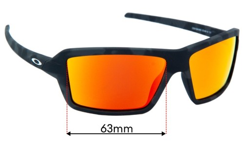 Oakley Cables OO9129 Replacement Sunglass Lenses - 63mm 