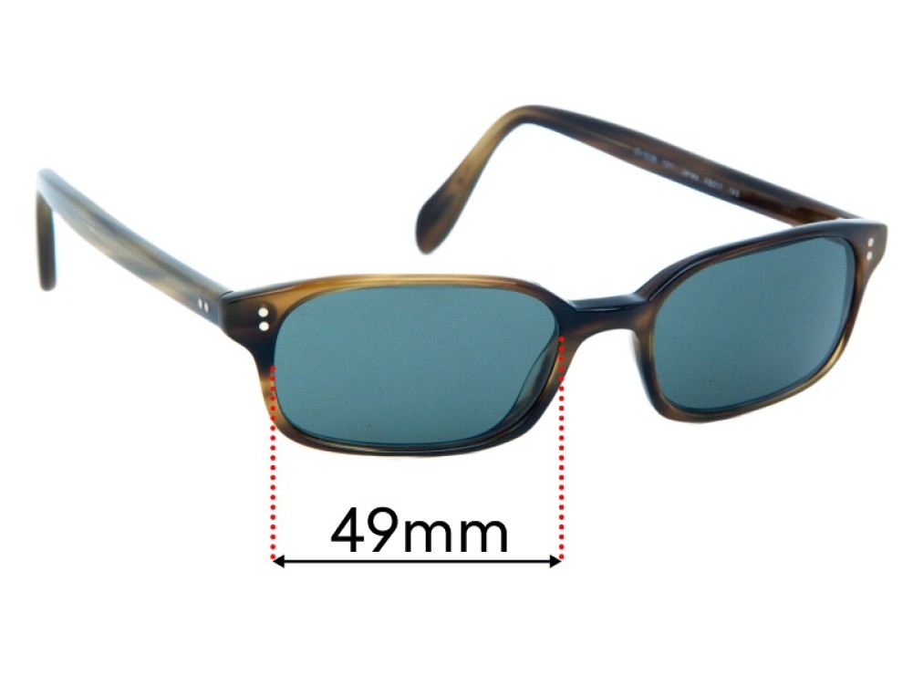 Sunglass Fix Ersatzgläser für Oliver Peoples OV5226 James - 49mm Wide Sunglass Fix Ersatzgläser für Oliver Peoples OV5226 James - 49mm Wide