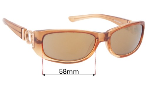 Oroton Santiago Replacement Sunglass Lenses - 58mm 
