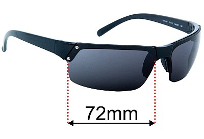 Prada SPS02F Lentilles de Remplacement 72mm wide 