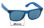 Sunglass Fix Replacement Lenses for Ray-Ban Junior Justin RJ9069S - 48mm Wide 