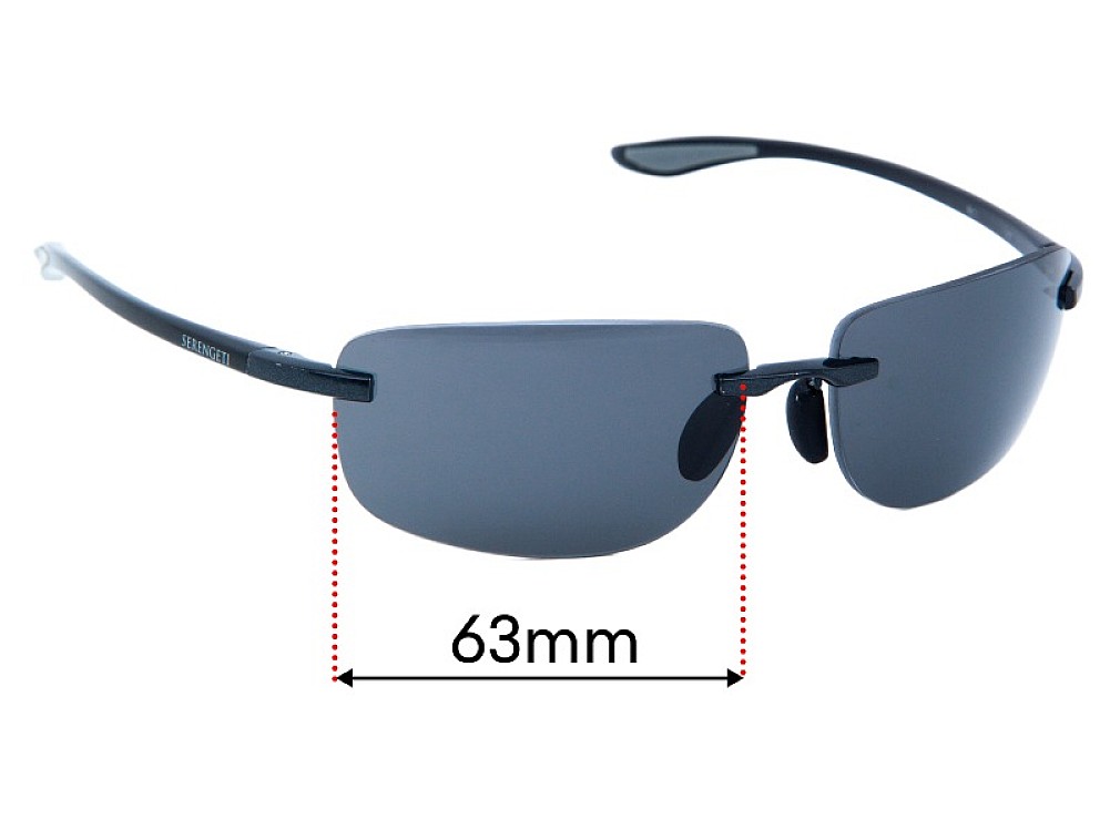 Sunglass Fix Replacement Lenses for Serengeti Rotolare - 63mm Wide Sunglass Fix Replacement Lenses for Serengeti Rotolare - 63mm Wide