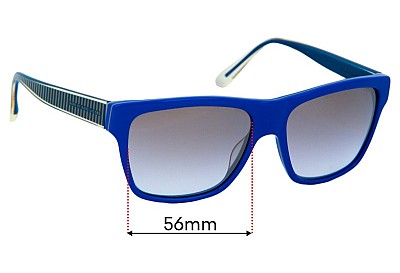 Marc by Marc Jacobs MMJ 380/S Replacement Lenses 56mm wide 