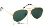 Sunglass Fix Ersatzgläser für Ray-Ban RB3625 New Aviator - 58mm Wide 