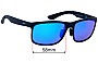 Sunglass Fix Ersatzgläser für Maui Jim MJ449 Huelo - 58mm Wide 