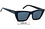 Sunglass Fix Lentes de Repuesto para Saint Laurent  SL276 Mica - 53mm Wide 