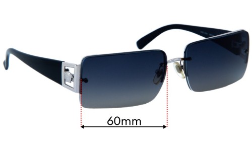 Versace MOD 2029 Replacement Lenses - 60mm 