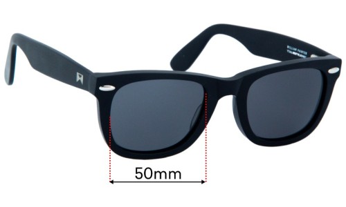 William Painter Sloan Replacement Sunglass Lenses - 50mm 