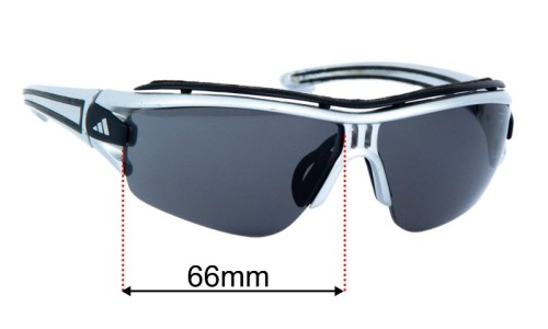 Adidas A168 Evil Eye Halfrim Pro S Replacement Lenses 66mm wide 