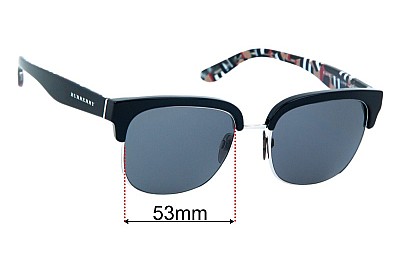 Burberry B 4272 Replacement Lenses 53mm wide 