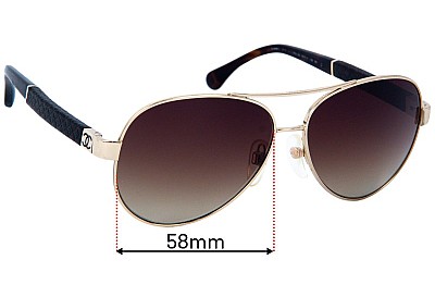 Chanel 4195-Q Replacement Lenses 58mm wide 