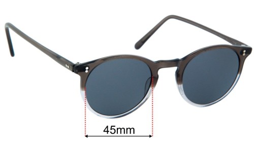 Oliver Peoples O'Malley OV5183 Replacement Lenses 45mm wide 