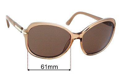 Prada SPR04N & PR04NS Replacement Lenses 61mm wide 