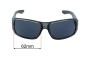 Sunglass Fix Replacement Lenses for Ugly Fish Unknown - 62mm Wide 
