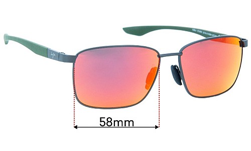 Sunglass Fix Ersatzgläser für Maui Jim MJ856 Ka'ala - 58mm Wide 
