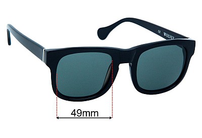 Afends Wolvez Replacement Lenses 49mm wide 