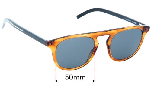 Christian Dior Homme Black Tie 249 Replacement Lenses 50mm wide 