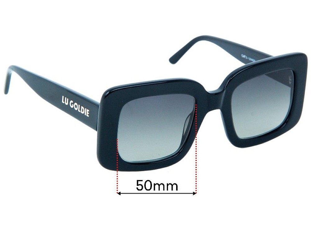 Sunglass Fix Ersatzgläser für Lu Goldie MIA - 50mm Wide Sunglass Fix Ersatzgläser für Lu Goldie MIA - 50mm Wide