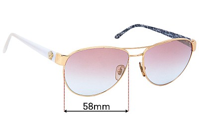 Versace MOD 2145 Replacement Lenses 58mm wide 