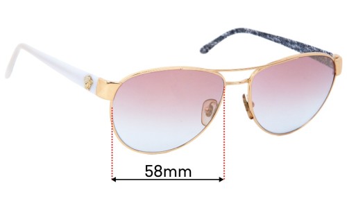 Sunglass Fix Replacement Lenses for Versace MOD 2145 - 58mm Wide 
