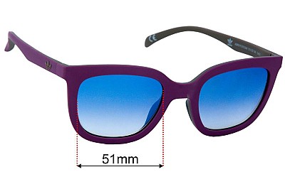 Adidas AOR019  Replacement Lenses 51mm wide 